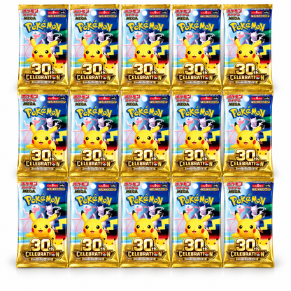 Pokémon TCG 30.º Aniversario  – Sobre Coleccionable de Pikachu en Chino Simplificado