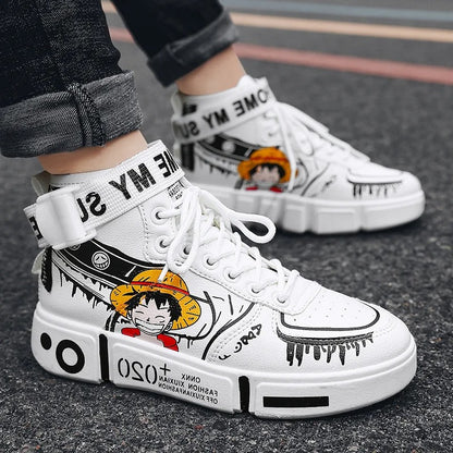 Zapatillas altas de Luffy & Ace One Piece