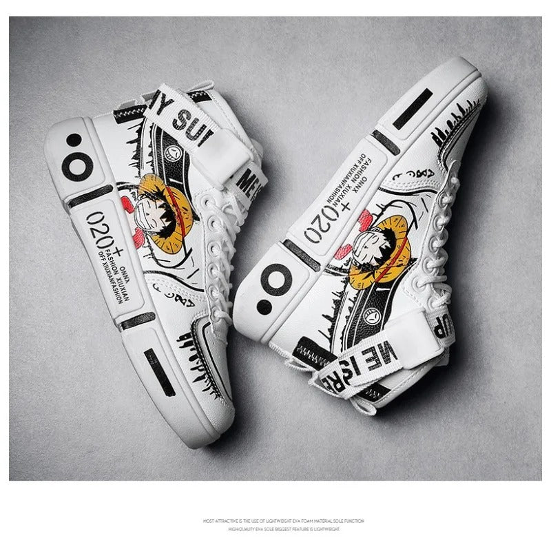 Zapatillas altas de Luffy & Ace One Piece